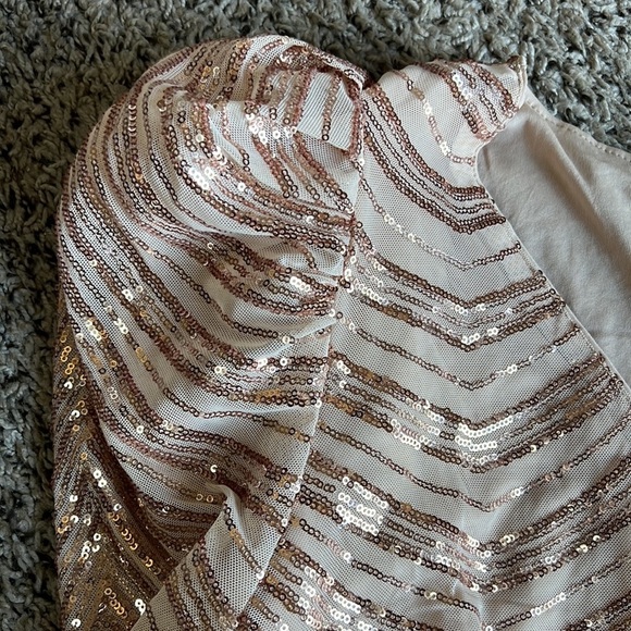 Faeriesty V-Neck Long Sleeve Sequin Cocktail Evening Holiday Dress Size 4XL - Picture 9 of 15